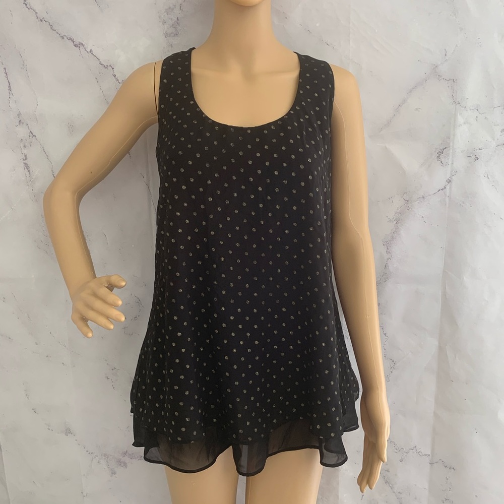 Bisou Bisou Women’s Polka Dot Blouse Size Medium